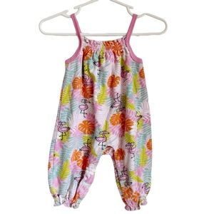 Baby Girl Summer Romper 6-9 Months Flamingos CJP